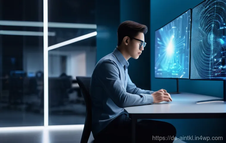 AI 시스템의 공정성 확보를 위한 모니터링 전략 - **Prompt:** "A young, diverse person, dressed in modern, smart-casual attire, sits contemplatively b...
